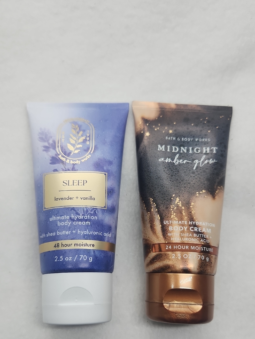 Bath & Body Works Sleep & Midnight Amber Glow Body Creams Set